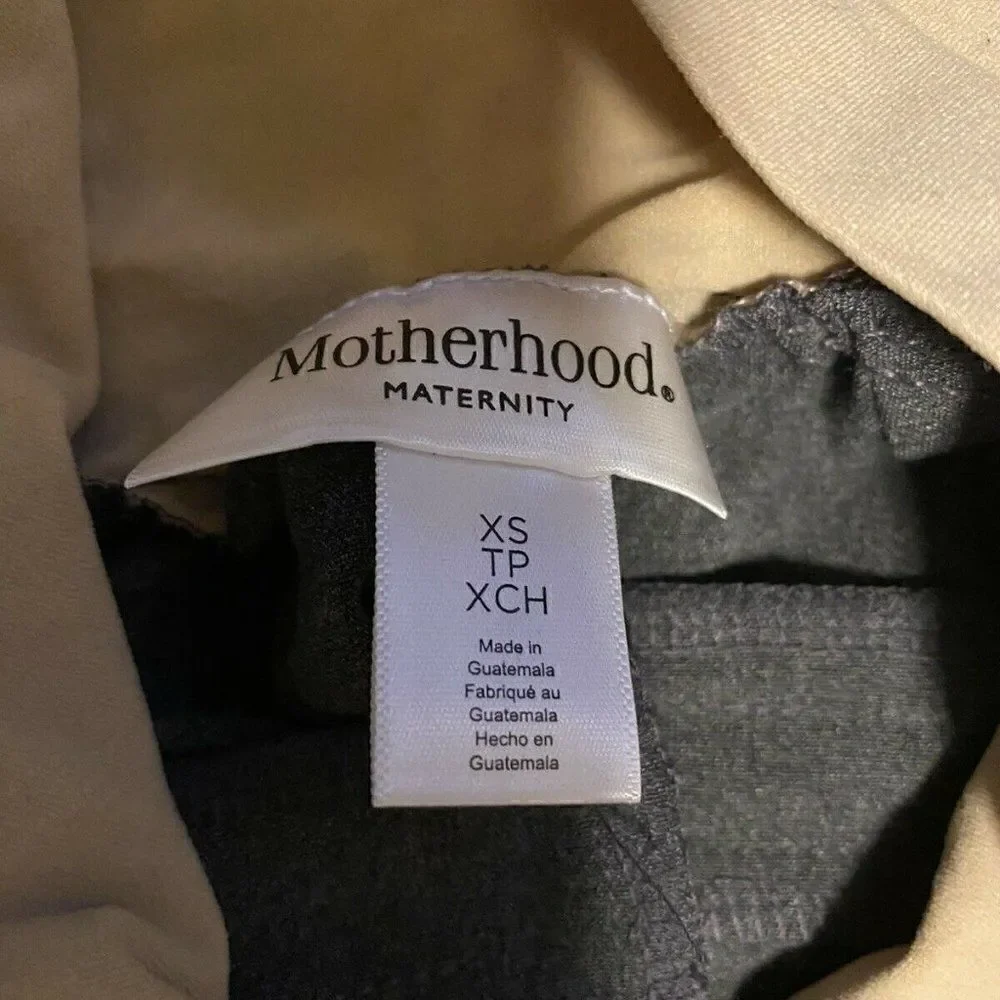 Motherhood Maternity Gray Flare Stretch Pants NWT